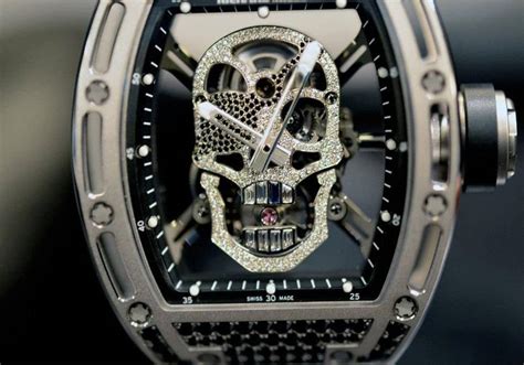 richard mille diamond skull